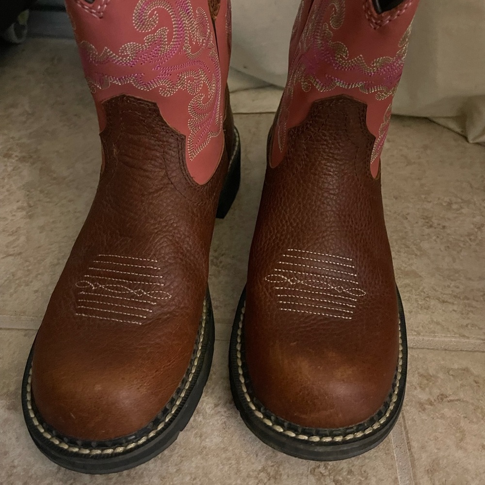 Ariat Fatbaby II brown/rose boots